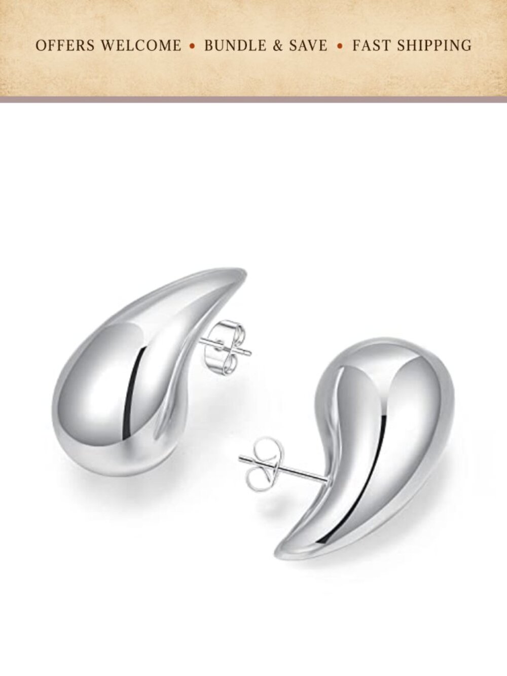 Gold Plated Crystal Hoop Huggie Earrings Hypoallergenic